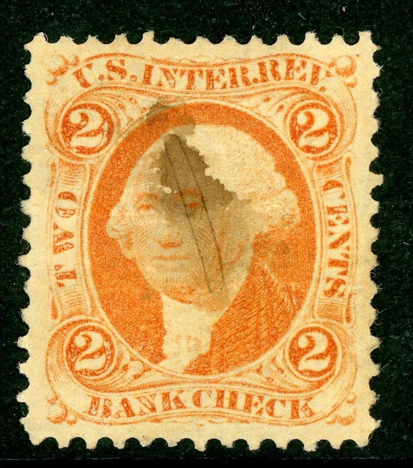 USA 1862 Washington 2¢ Revenue 1st Issue  Sc R6c VFU D702 - Image 1 of 4