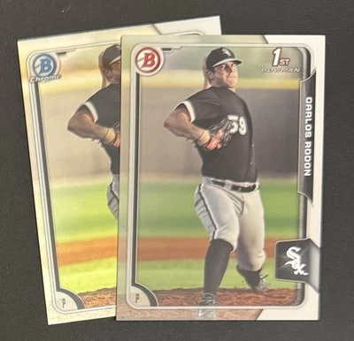(2) Lote Carlos Rodon 2015 Bowman Prospects 1º #BCP150 - Chicago - Cromado - Imagem 1 de 2