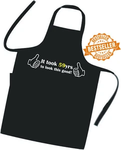 59. GEBURTSTAG Schürze / Volllengenkoch / Koch / Lustig / BBQ / Top Qualität - Bild 1 von 12
