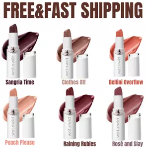 wet n wild Lipstick Mega Last High-Shine 0.11 Ounce CHOSE YOUR SHADE - Picture 1 of 14