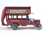 Matchbox Lesney 'B' TYPE BUS No 2 Red Made in England DeWar's Whiskey 1912-1920