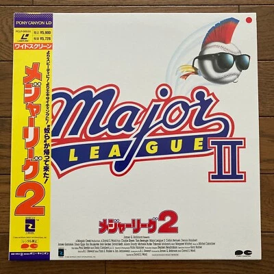 Major League II David S. Ward Charlie Sheen Tom Berenger Japan Laserdisc LD Obi Foto 1 de 3