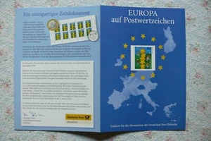 Gedenkblatt Europa auf Postwertzeichen Exklusive Jahresgabe Post Philatelie - Bild 1 von 2