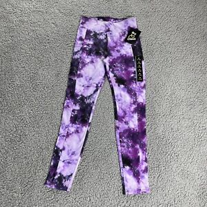 Art Class Leggings Girls Medium (7/8) Purple Space Tie Dye Side Pockets