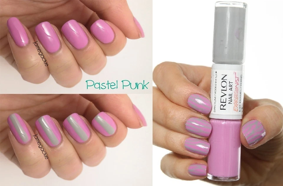 Revlon Nail Art Expressionist Nail Polish Duo -390 Pastel Punk- New - Bild 1 von 1