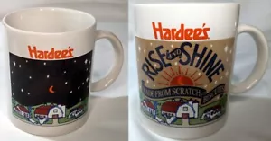 Vintage Hardee's BREAKFAST BISCUITS Ceramic Color Changing when hot Coffee Mug - Picture 1 of 4