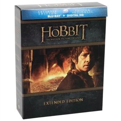 The Hobbit Trilogy (Extended Edition) Blu Ray 9 DVD Set With DIGITAL CODE 🇨🇦🍁 - Image 1 of 4