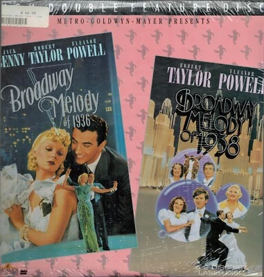 BROADWAY MELODY OF 1936 / OF 1938 Laserdisc LD  MGM Double Features Disc - Image 1 of 2