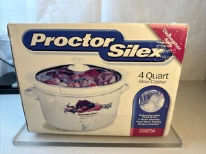 Vintage 1998 Proctor Silex Schongarer 4 qts oval weiß - Gemüse 33375A NEU - Bild 1 von 23