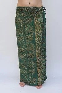 NEW EXTRA LARGE LONG UNISEX PREMIUM QUALITY DARK GREEN BEACH SARONG BNIP/saL527P - Picture 1 of 1