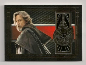 2017 TOPPS STAR WARS THE LAST JEDI MEDALLION EMBLEM #BG-MM LUKE SKYWALKER - Picture 1 of 1