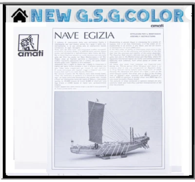 AMATI Piano costruzione Nave Egizia - Immagine 1 di 2