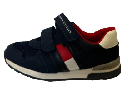 Tommy Hilfiger THK Low Flag Lace Jnr00 UK 11 US 11.5 EU 29 REF SF334 = - Image 1 of 4