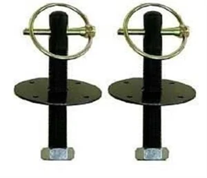 Black Hood Pin Kit Flip-Over Style Universal for Ford FREE SHIPPING - Picture 1 of 22