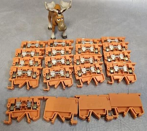 Weidmuller ASK 1 Orange Fused Terminal Blocks Lot of 20 - Picture 1 of 6