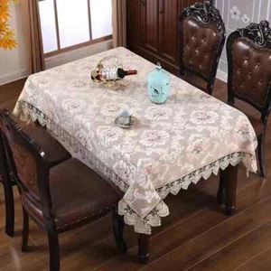 Lace Tablecloth Jacquard Wedding Tea Coffee Table Cover Kitchen Party Home Decor - Picture 1 of 27