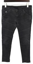 G-STAR 5620 Custom Slim Tapered Jeans Womens W31/L32 Ankle Zip Fly Black