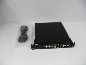 Dell X1018 16 Port Gig PoE 2 X SFP Managed Switch E10W Tested & Factory Reset