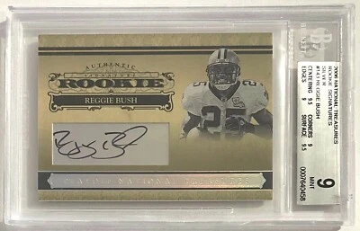 2006 Playoff National Treasures Silver Reggie Bush Auto RC/30 BGS 9 w/10 Auto - Image 1 of 2
