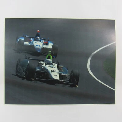 2014 Indy #20 Ed Carpenter #21 J. R. Hildebrand Posterior Print 17x22 Foam Board - Image 1 of 4