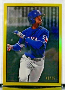 2019 BOWMAN HERITAGE LEODY TAVERAS CHROME YELLOW REFRACTOR /75 - Picture 1 of 2