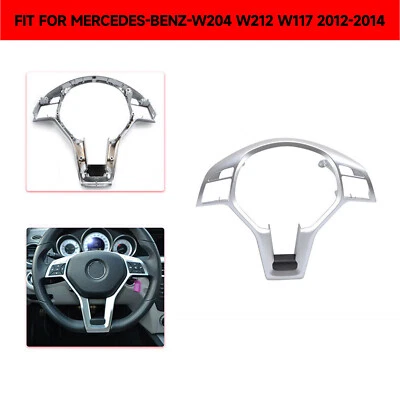 Cubierta de embellecedor de volante de 1 pieza para Mercedes-Benz W176 W204 W212 2012-2014 Foto 1 de 4