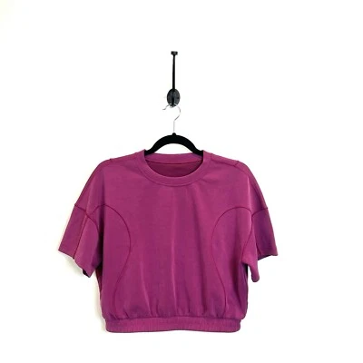 Lululemon Softstreme Gathered T-Shirt Size 8 Magenta Purple - Image 1 of 4