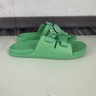 Sandalia Chaco Juvenil Talla 6 Verde Chillos Slide Niños Grandes Niños Niñas Sandalias Jade Foto 1 de 4