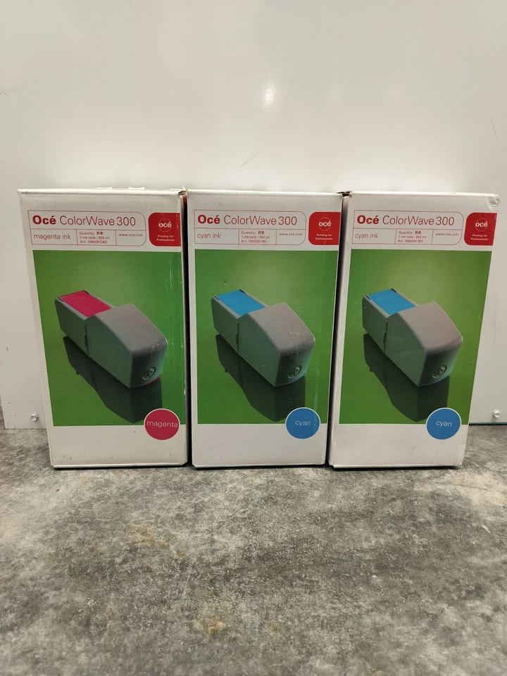  OCE Colorwave 300 1 Magenta   2Cyan 350ml Ink Cartridges - Image 1 of 1