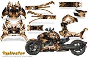 CAN-AM BRP RYKER 2019-2023 KIT DE GRÁFICOS CREATORX CALCOMANÍAS REPLICADOR MARRÓN - Imagen 1 de 1