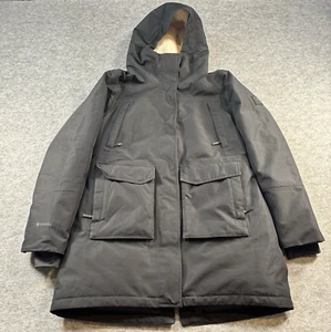 Outdoor Research Stormcraft Down Parka Womens Large Black Goretex Ski Snow - Picture 1 of 13