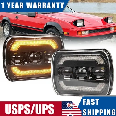 Светодиодная фара 5x7 дюймов 7x6 дюймов высокая-низкая для Toyota MR2/1981-1992 Toyota Corolla 1985-1995 годов выпуска - Изображение 1 из 4