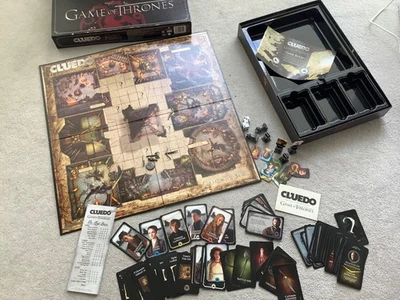 Game Of Thrones Cluedo, Murder Mystery Board Game, Hasbro, 2 sided. Complete  - Image 1 of 4