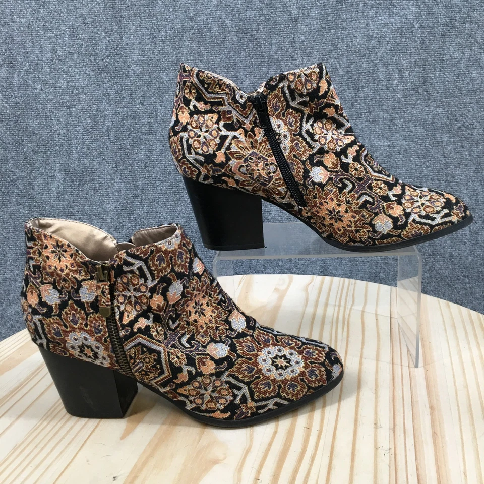 Style & Co. Botas Mujer 10 M Masrinaa Botín Multicolor Imitación Cuero Tobillo Foto 1 de 4