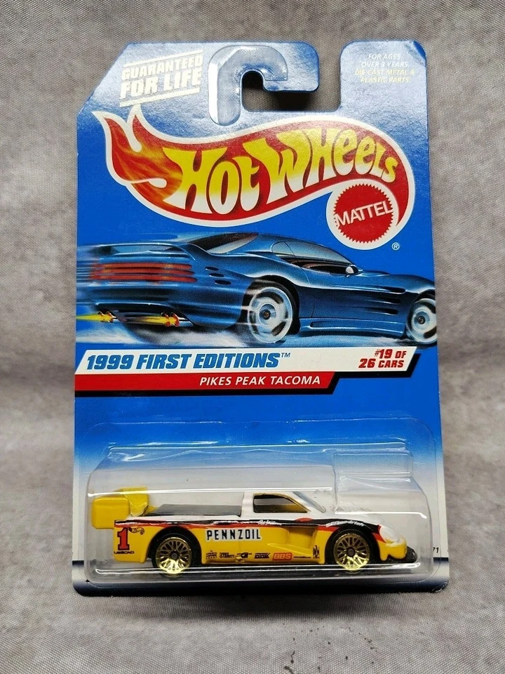 Hot Wheels 1999 *Pikes Peak Tacoma* con Chase Style Real Riders personalizado... intercambio de ruedas Foto 1 de 1