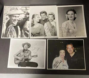 5 original signierte Autos 8x10 Ben Johnson, Shirley Jones C7 - Bild 1 von 6