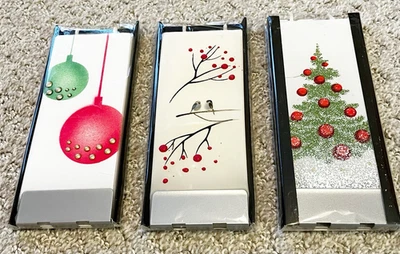 Flatyz Flat Candles Christmas Winter Birds Ornaments Branch Paraffin Wax Lot 3x - Image 1 of 4