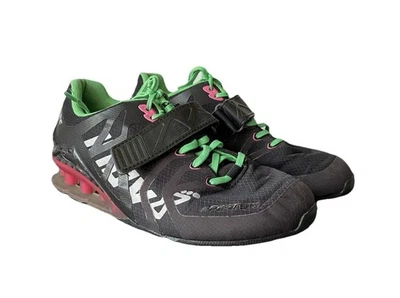 Inov-8 Fast Lift 315 Zapatos de Levantamiento de Pesas Negro/Verde/Rosa Mujer Talla 6.5 Hombres 5 Foto 1 de 4
