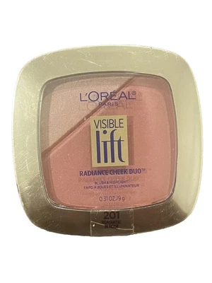 Loreal Visible Lift RADIANCE CHEEK DUO 201 Romantic In Rose RARE *NEW* - Image 1 of 2