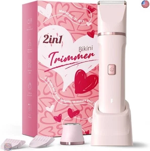 Bikini Trimmer for Women - Painless Electric Razors for Silk Skin,Cordless Body - Picture 1 of 9