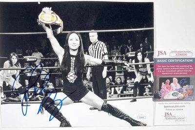 Фотография Гейл Ким с автографом TNA Wrestling Knockout Spotlight 8x10 сертификат подлинности JSA - Изображение 1 из 4