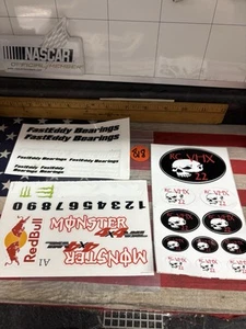 VERSCHIEDENE RC KAROSSERIE AUFKLEBER: Neu - Bild 1 von 5