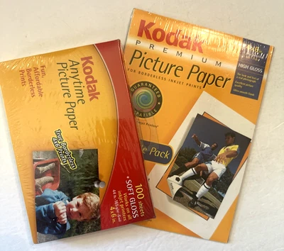 Kodak Anytime 4x6 Picture Photo Paper Soft Gloss 100 Sheets Inkjet Printers NEW - Image 1 of 4