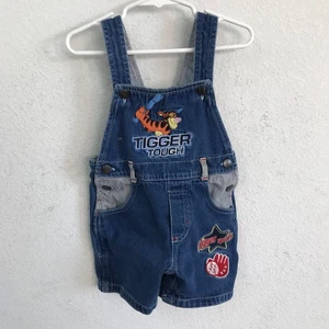 Pantalones cortos de mezclilla resistentes Pooh Kids Tigger 2T azul 100 % algodón - Imagen 1 de 7