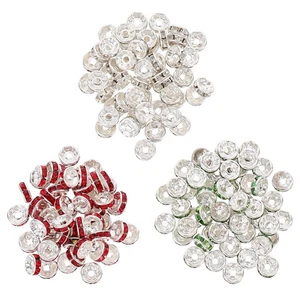300Pcs Rondelle Spacer Beads Elegant Jewelry Making Beads DIY Beads Ornament - Picture 1 of 12
