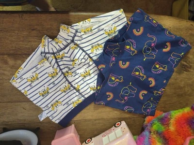 2 pares de boxers para niños con estampado animal de 25" y 23" Foto 1 de 2