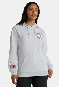 NEU Neu mit Etikett meliert grau Gr. Medium (8-10) Hoodie Kapuze SNOOPY Sweatshirt PEANUTS - Bild 1 von 4