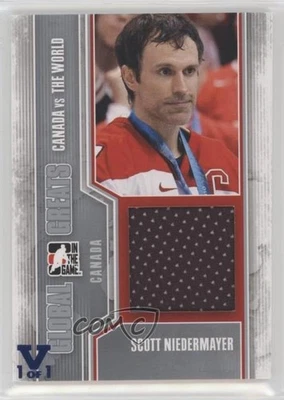 2011 ITG Canada VS the World Silver Vault Sapphire 1/1 Scott Niedermayer HOF 1r5 - Image 1 of 3