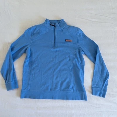 Vineyard Vines Blue Quarter Zip Pullover Sweatshirt Women's M Martha's Vineyard - Image 1 of 4