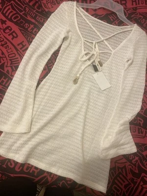 Vestido Cupshe Blanco Traje de Baño Cubre Talla Pequeña Foto 1 de 4